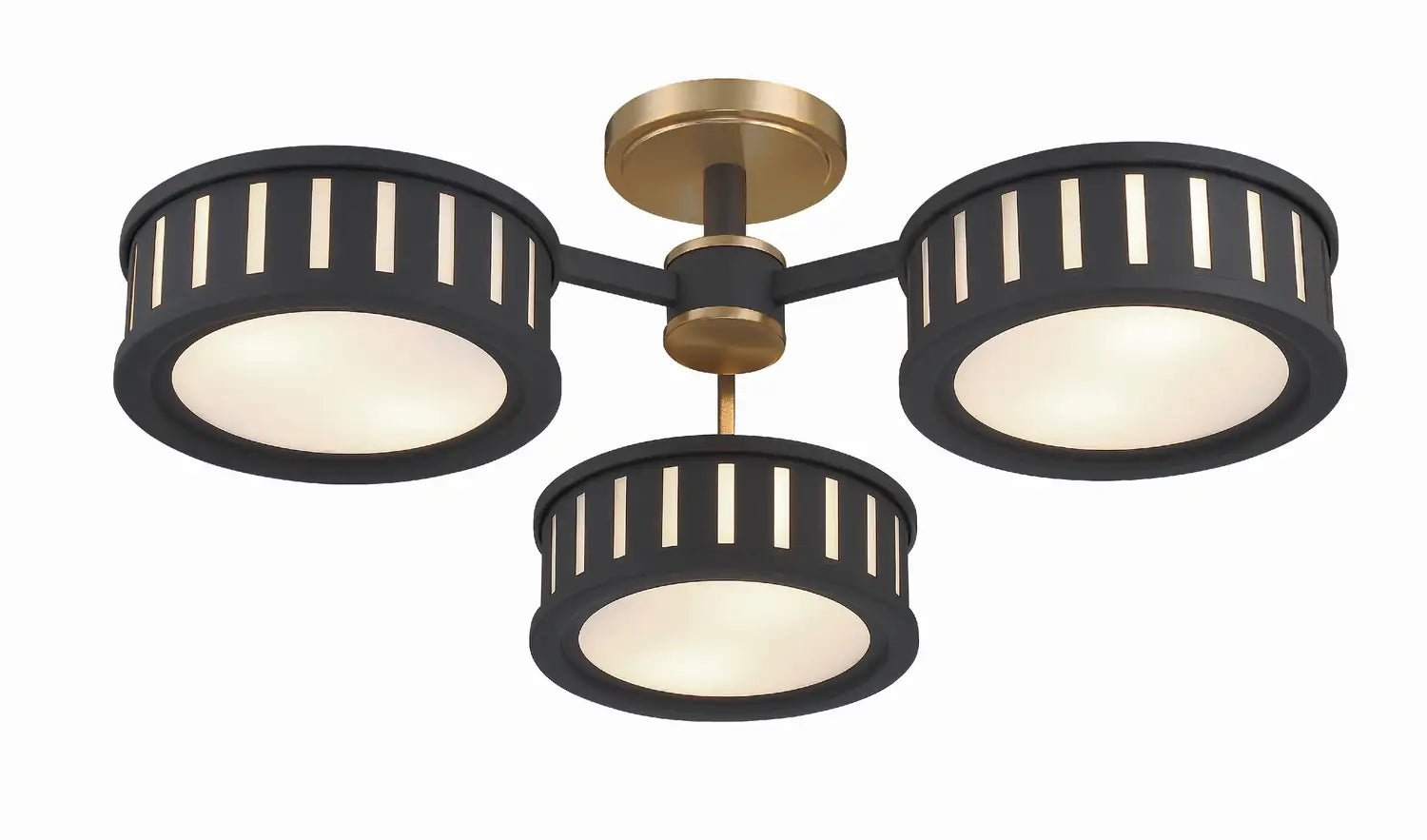 CRYSTORAMA, KENDAL SEMI FLUSH MOUNT, FLUSH MOUNT CEILING LIGHTS
