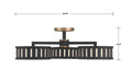 CRYSTORAMA, KENDAL SEMI FLUSH MOUNT, FLUSH MOUNT CEILING LIGHTS