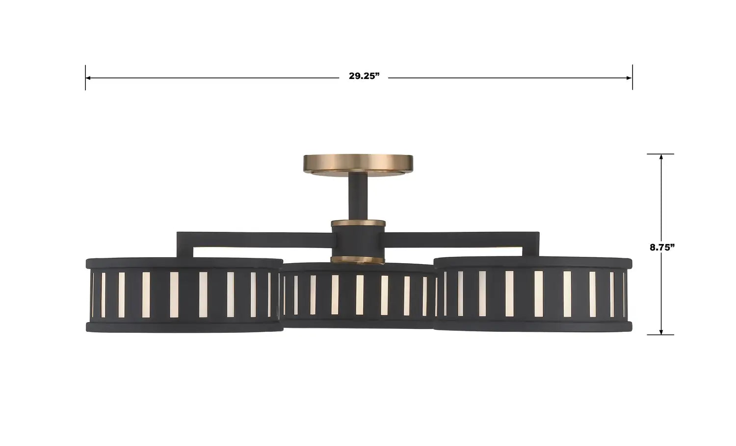 CRYSTORAMA, KENDAL SEMI FLUSH MOUNT, FLUSH MOUNT CEILING LIGHTS