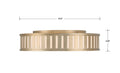 CRYSTORAMA, KENDAL FLUSH MOUNT, FLUSH MOUNT CEILING LIGHTS