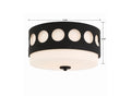CRYSTORAMA, KIRBY FLUSH MOUNT, FLUSH MOUNT CEILING LIGHTS