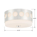 CRYSTORAMA, KIRBY FLUSH MOUNT, FLUSH MOUNT CEILING LIGHTS