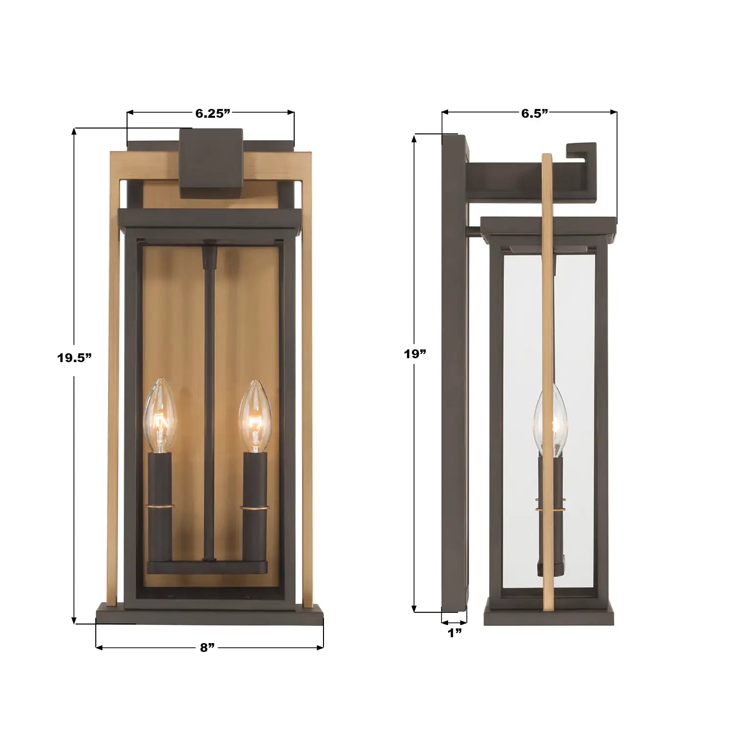 CRYSTORAMA LENDEL OUTDOOR SCONCE