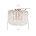 CRYSTORAMA, LOFTON SEMI FLUSH MOUNT, FLUSH MOUNT CEILING LIGHTS