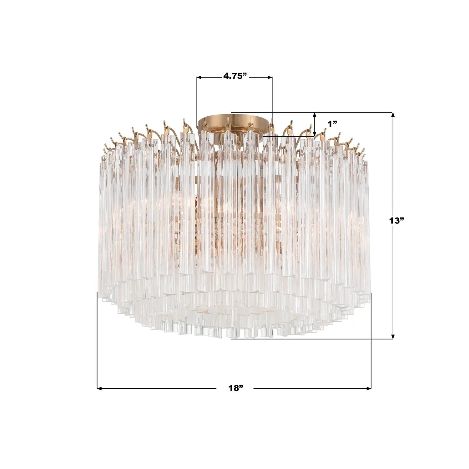 CRYSTORAMA, LOFTON SEMI FLUSH MOUNT, FLUSH MOUNT CEILING LIGHTS