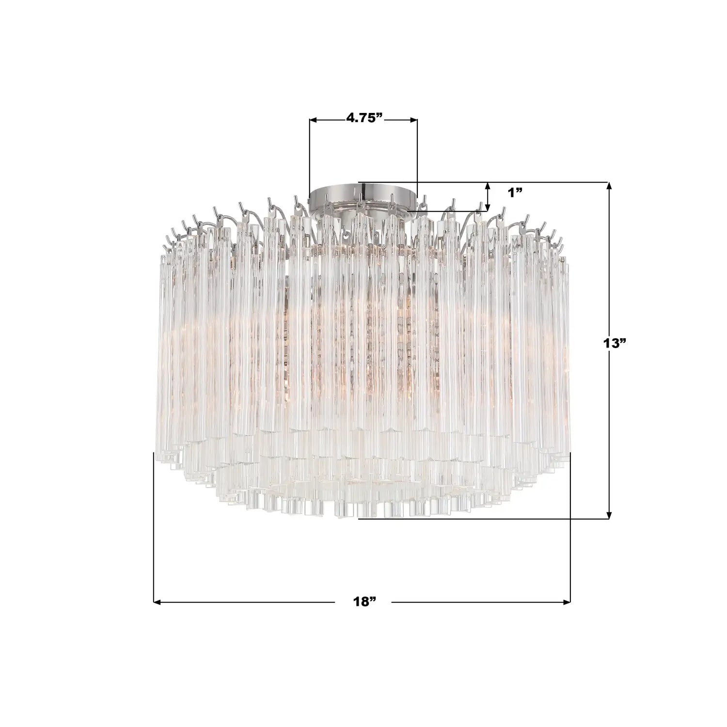 CRYSTORAMA, LOFTON SEMI FLUSH MOUNT, FLUSH MOUNT CEILING LIGHTS
