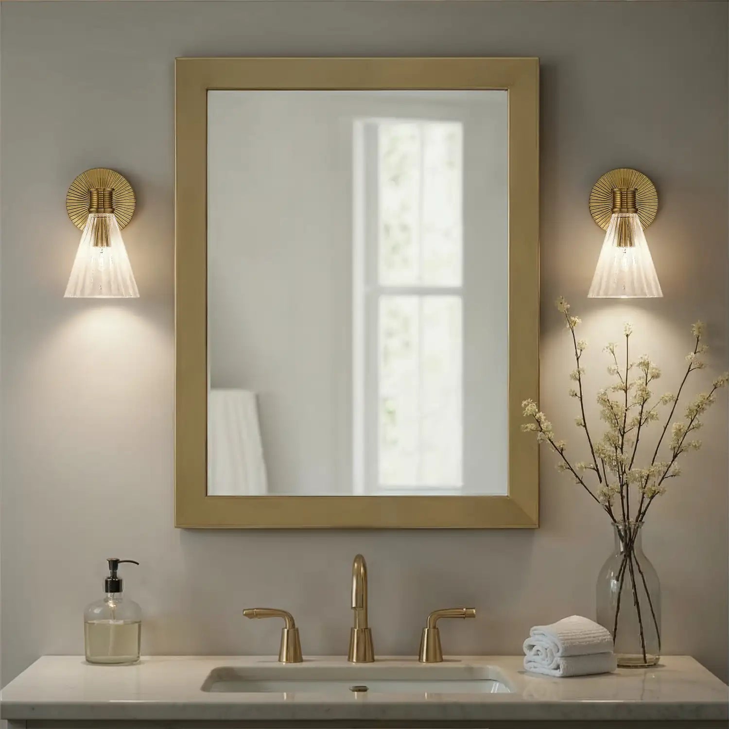 CRYSTORAMA, LOTUS SCONCE, WALL SCONCES