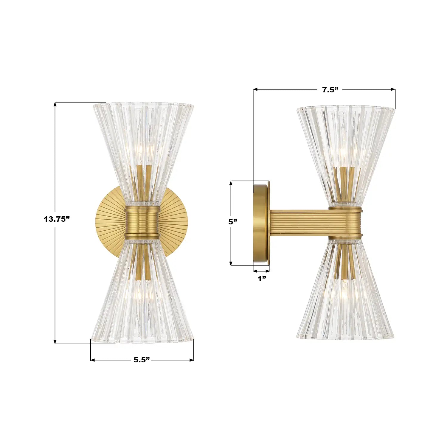 CRYSTORAMA, LOTUS SCONCE, WALL SCONCES