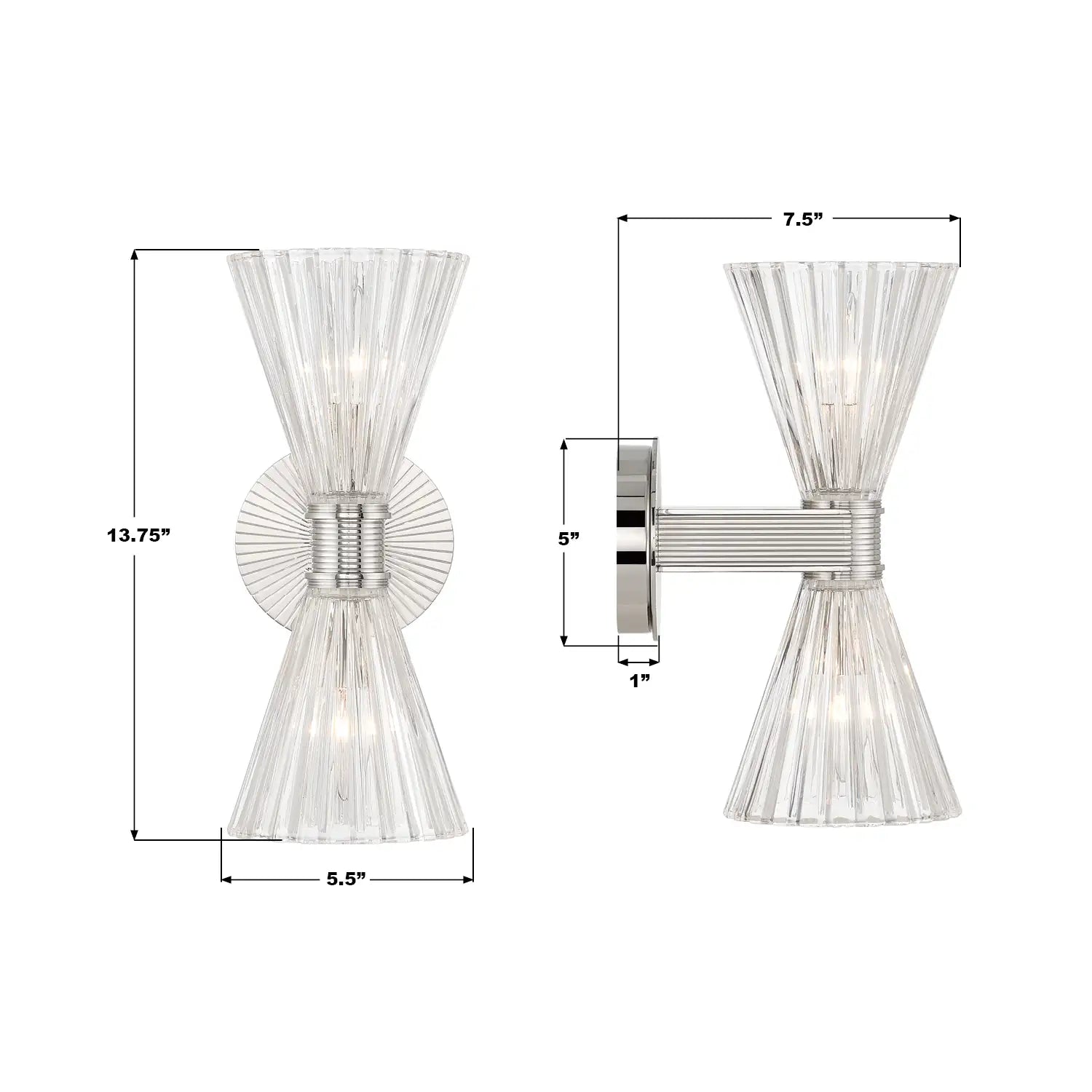 CRYSTORAMA, LOTUS SCONCE, WALL SCONCES