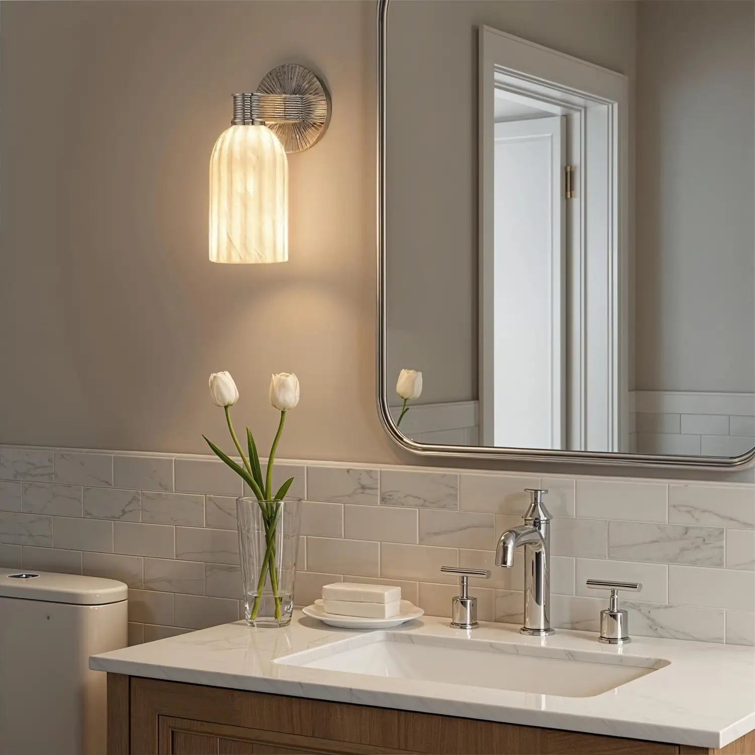 CRYSTORAMA, LOTUS SCONCE, WALL SCONCES