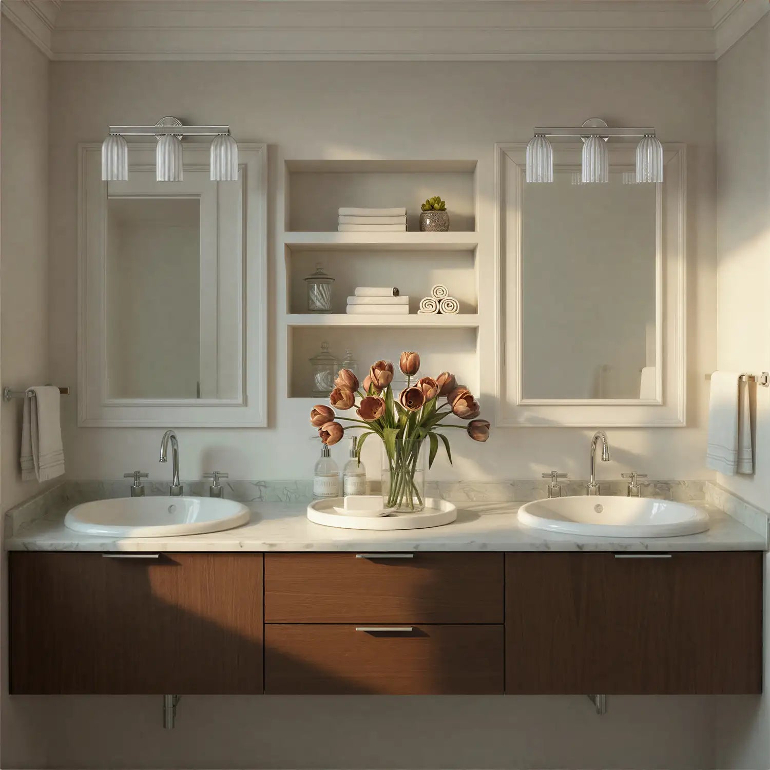 CRYSTORAMA, LOTUS BATHROOM VANITY, VANITY LIGHT