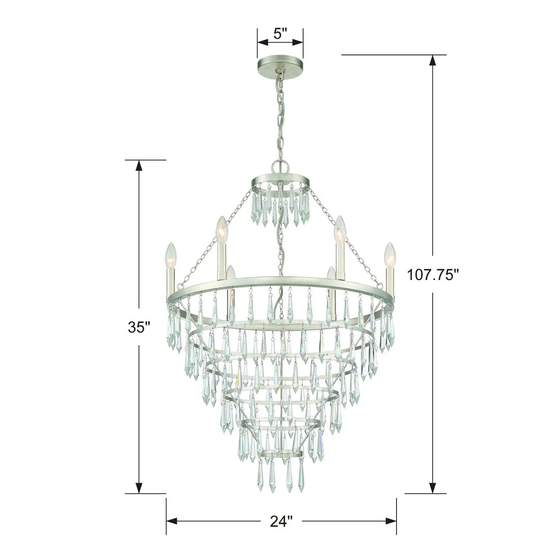 CRYSTORAMA, LUCILLE CHANDELIER, CHANDELIER LIGHT