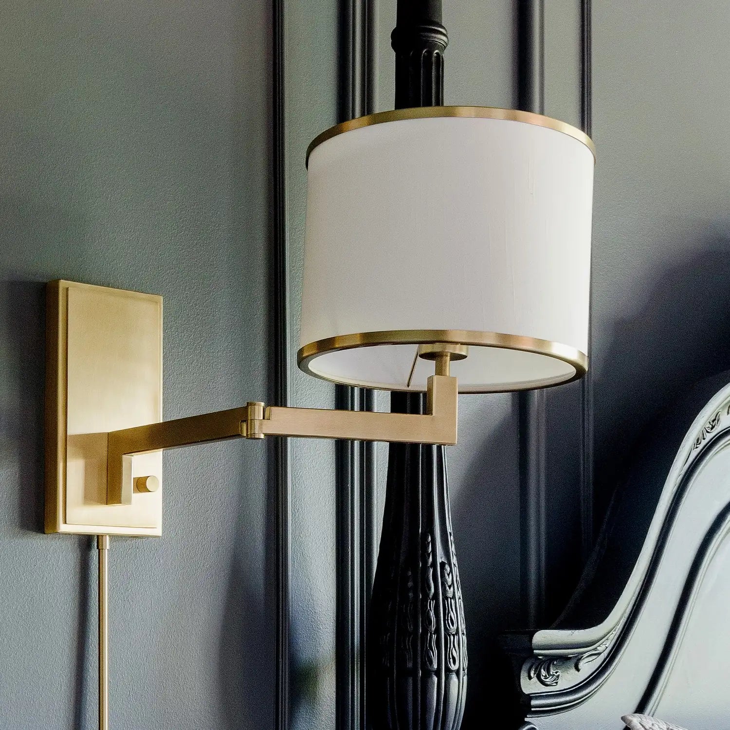 CRYSTORAMA, MADISON SWING ARM SCONCE, WALL SCONCES