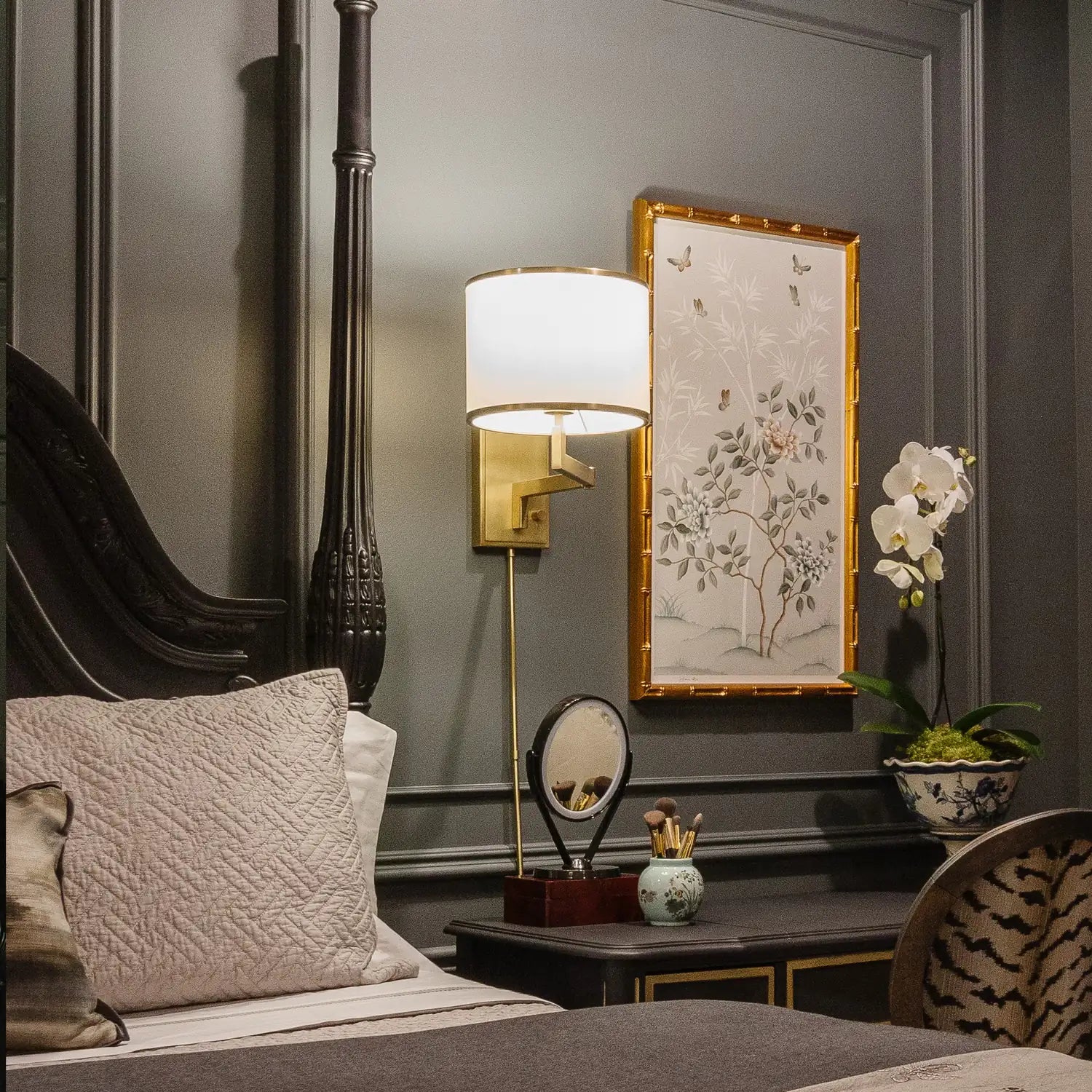CRYSTORAMA, MADISON SWING ARM SCONCE, WALL SCONCES