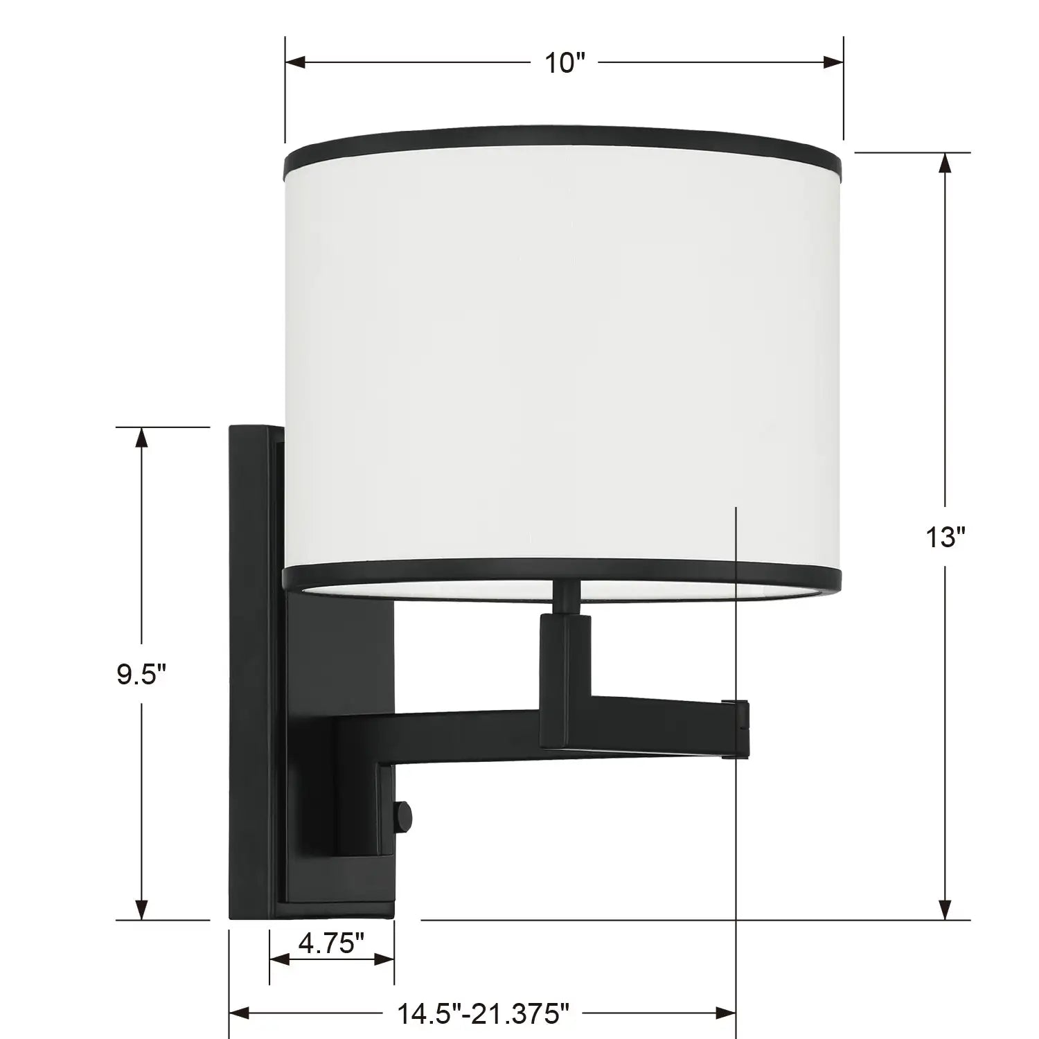 CRYSTORAMA, MADISON SWING ARM SCONCE, WALL SCONCES