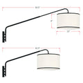 CRYSTORAMA, MALLORY SWING ARM SCONCE, WALL SCONCES