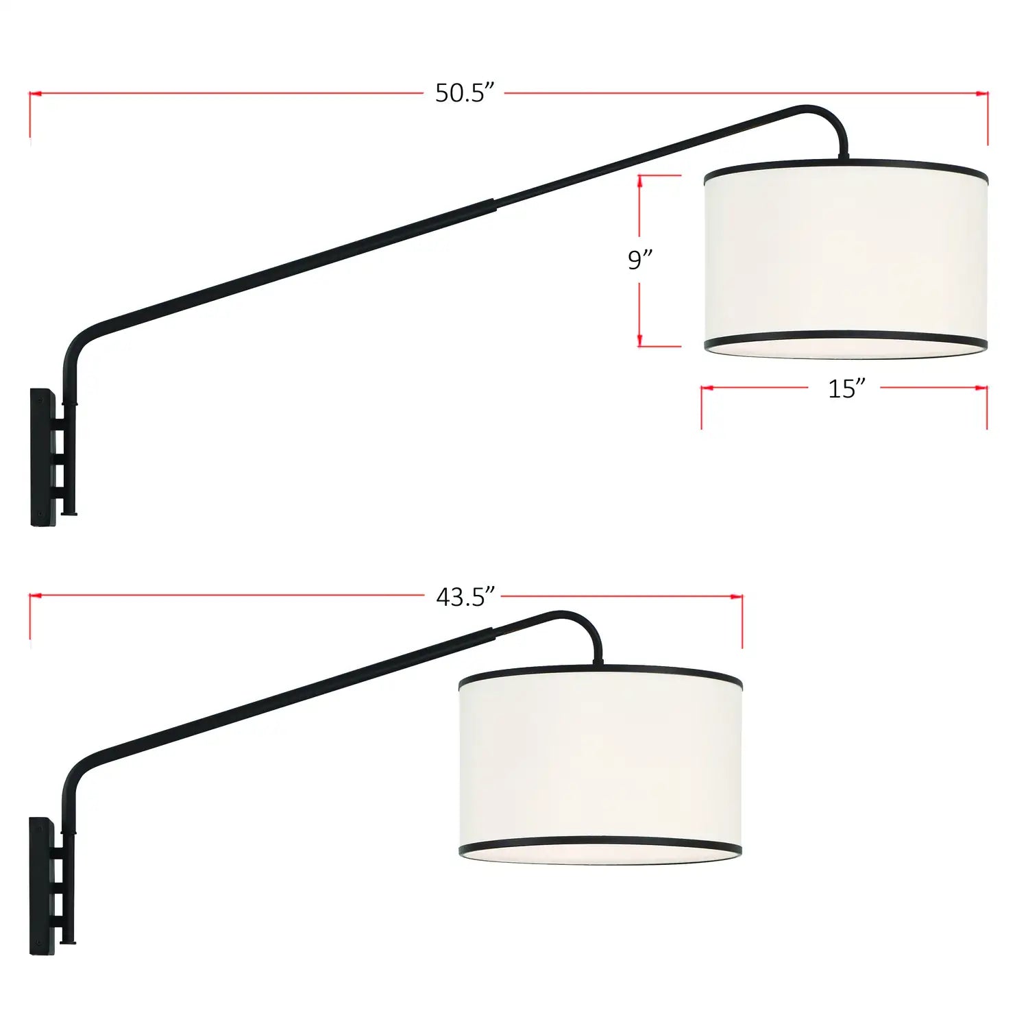 CRYSTORAMA, MALLORY SWING ARM SCONCE, WALL SCONCES