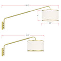 CRYSTORAMA, MALLORY SOFT SWING ARM SCONCE, WALL SCONCES