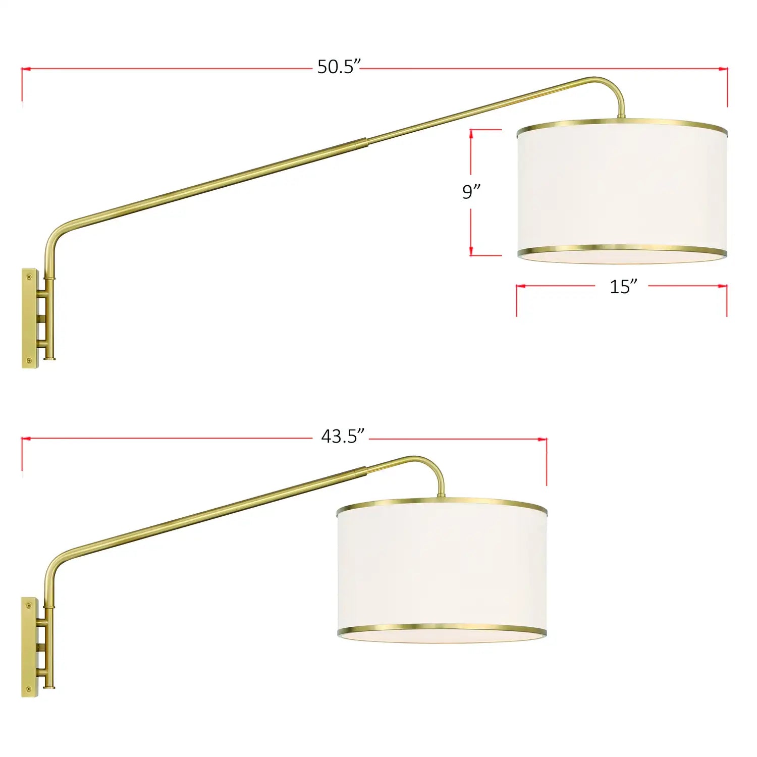 CRYSTORAMA, MALLORY SOFT SWING ARM SCONCE, WALL SCONCES