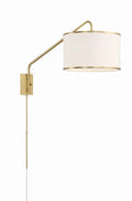 CRYSTORAMA, MALLORY SOFT SWING ARM SCONCE, WALL SCONCES