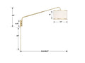 CRYSTORAMA, MALLORY SOFT SWING ARM SCONCE, WALL SCONCES