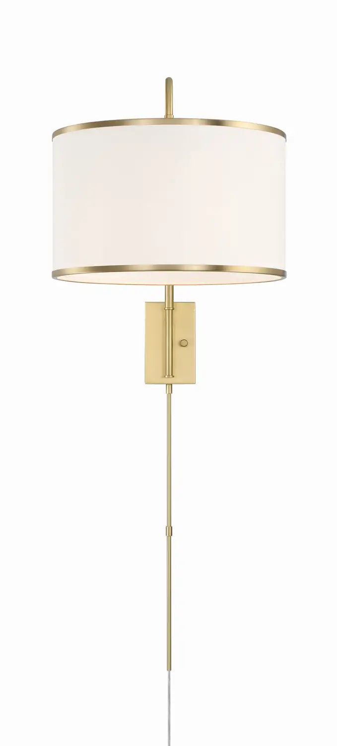 CRYSTORAMA, MALLORY SOFT SWING ARM SCONCE, WALL SCONCES