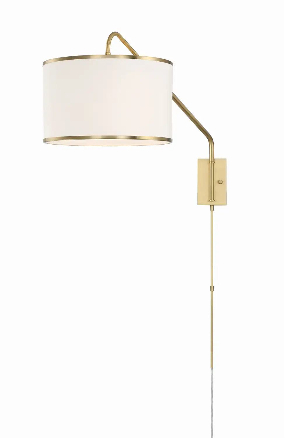 CRYSTORAMA, MALLORY SOFT SWING ARM SCONCE, WALL SCONCES