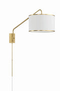CRYSTORAMA, MALLORY SOFT SWING ARM SCONCE, WALL SCONCES