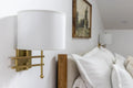 CRYSTORAMA, MARSHALL SWING ARM SCONCE, WALL SCONCES