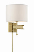 CRYSTORAMA, MARSHALL SWING ARM SCONCE, WALL SCONCES