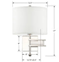 CRYSTORAMA, MARSHALL SWING ARM SCONCE, WALL SCONCES