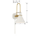 CRYSTORAMA, MEDFORD TASK SCONCE, WALL SCONCES