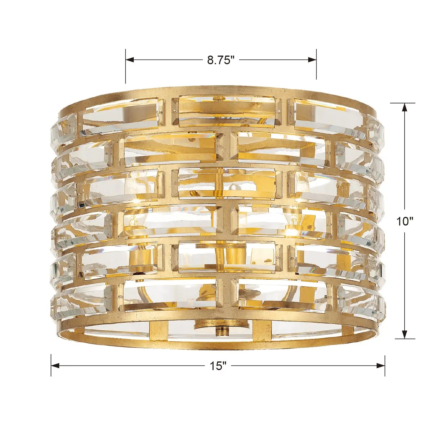 CRYSTORAMA, MERIDIAN FLUSH MOUNT, FLUSH MOUNT CEILING LIGHTS