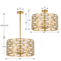 CRYSTORAMA, MERIDIAN SEMI FLUSH MOUNT, FLUSH MOUNT CEILING LIGHTS
