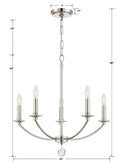 CRYSTORAMA, MILA CHANDELIER, CHANDELIER LIGHT