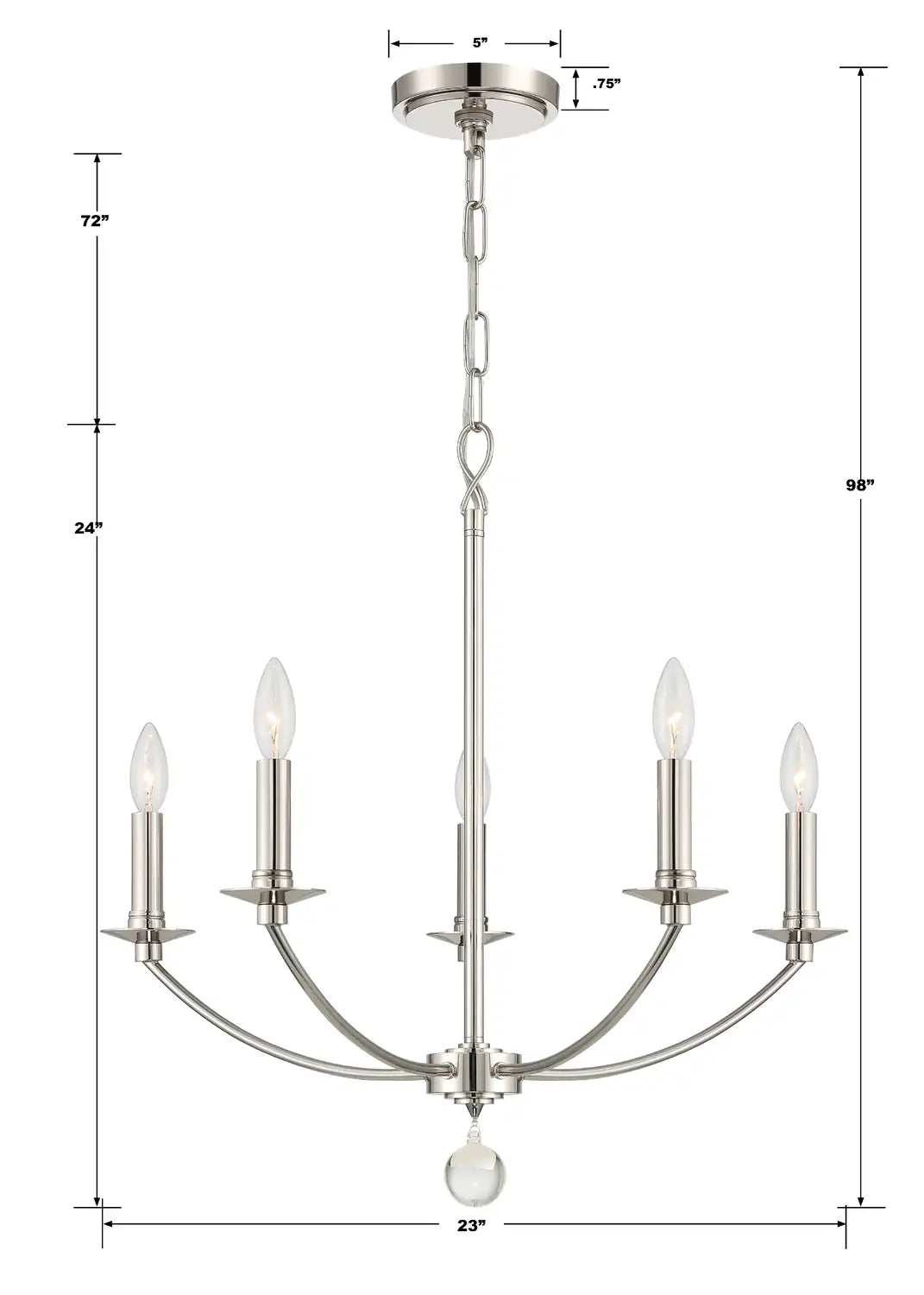 CRYSTORAMA, MILA CHANDELIER, CHANDELIER LIGHT