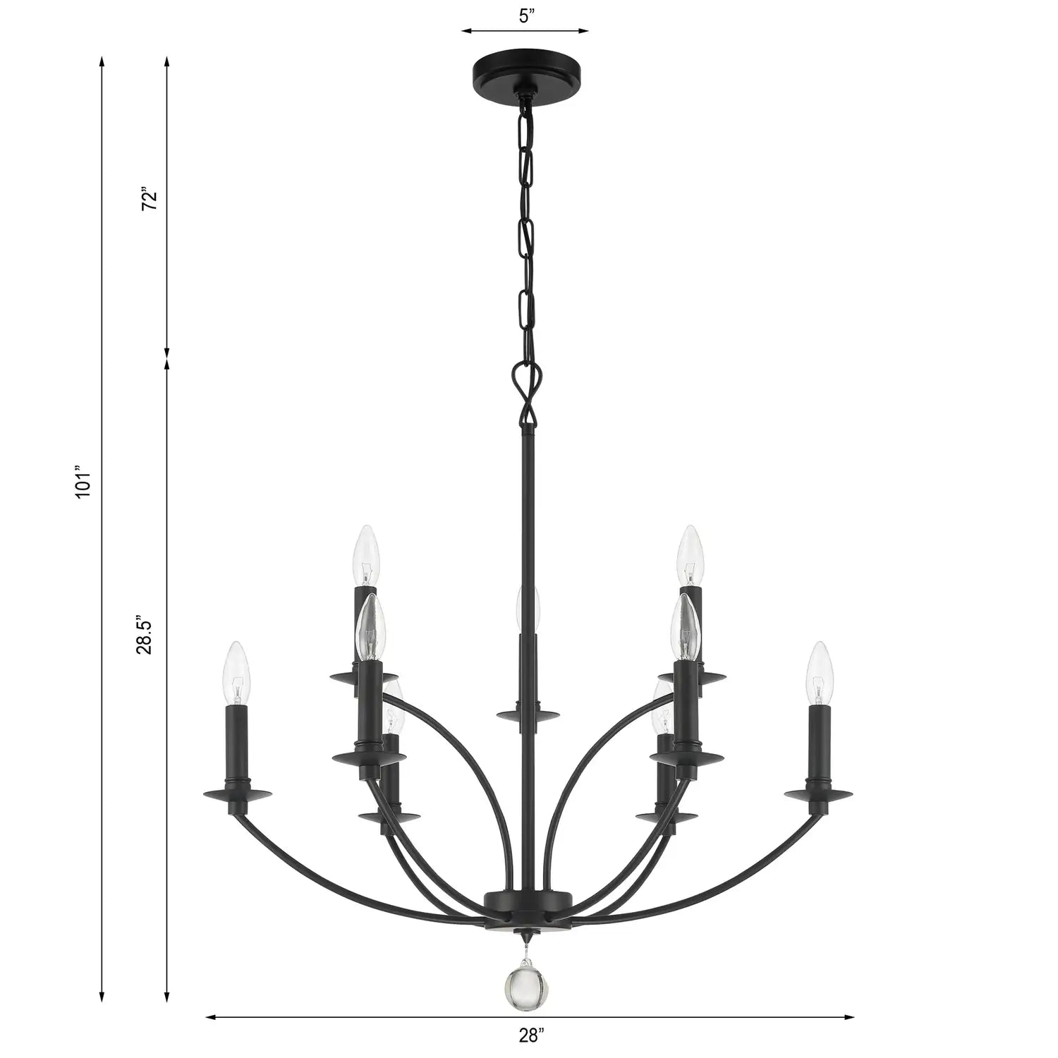 CRYSTORAMA, MILA CHANDELIER, CHANDELIER LIGHT