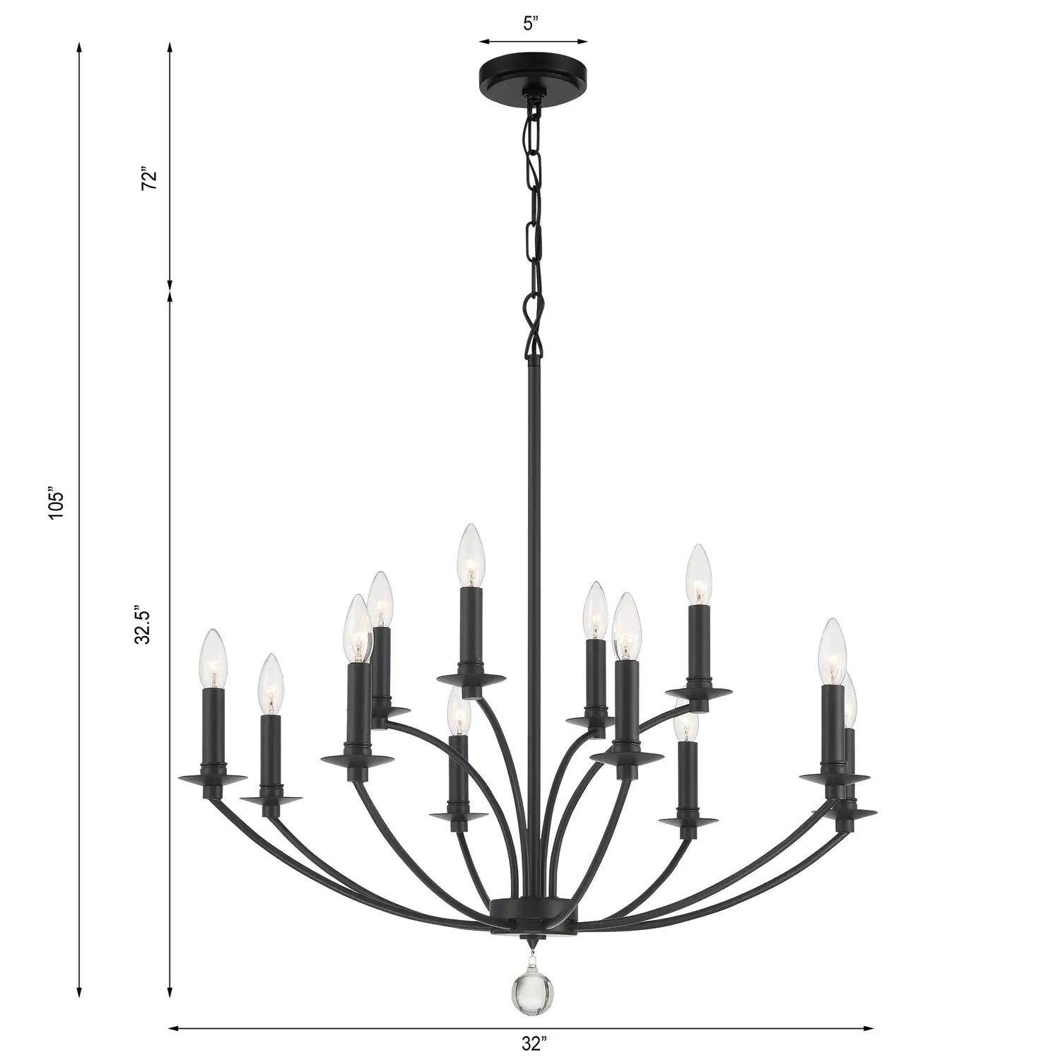 CRYSTORAMA, MILA CHANDELIER, CHANDELIER LIGHT
