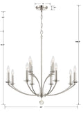 CRYSTORAMA, MILA CHANDELIER, CHANDELIER LIGHT