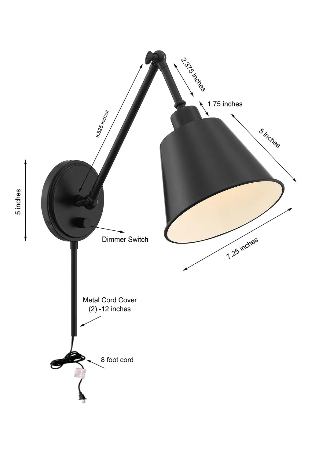 CRYSTORAMA, MITCHELL TASK SCONCE, WALL SCONCES
