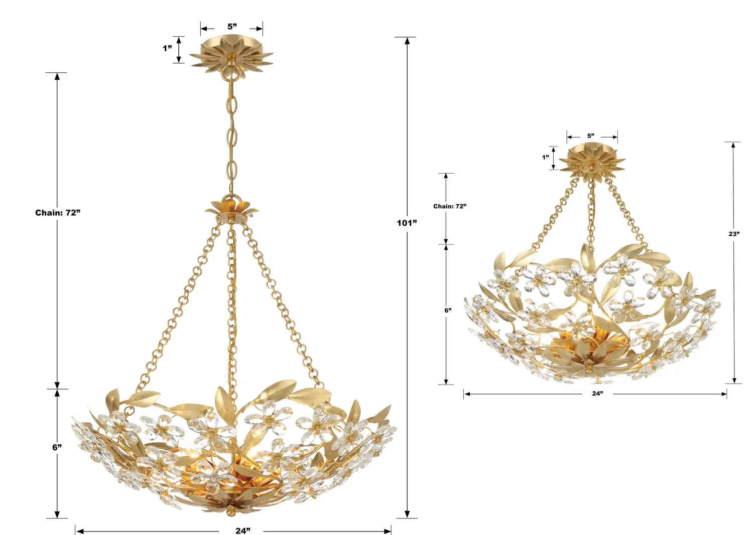 CRYSTORAMA, MARSELLE SEMI FLUSH MOUNT, FLUSH MOUNT CEILING LIGHTS