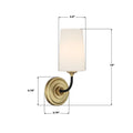 CRYSTORAMA, NILES MODERN SCONCE, WALL SCONCES