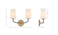 CRYSTORAMA, NILES MODERN SCONCE, WALL SCONCES