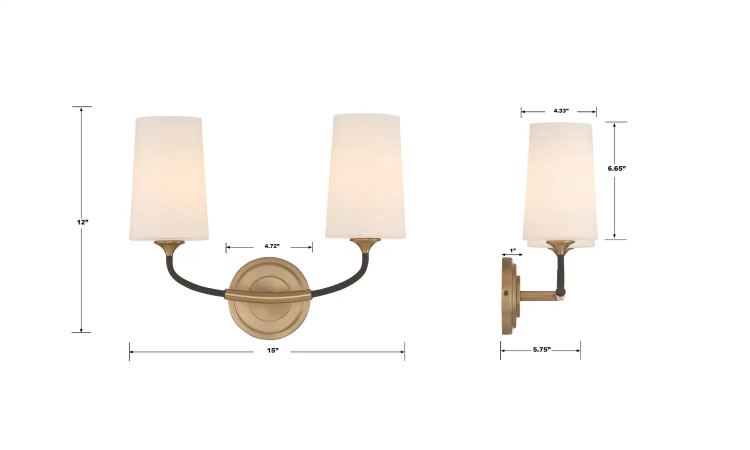 CRYSTORAMA, NILES MODERN SCONCE, WALL SCONCES