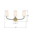 CRYSTORAMA, NILES MODERN BATHROOM VANITY, VANITY LIGHT