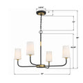 CRYSTORAMA, NILES MODERN CHANDELIER, CHANDELIER LIGHT