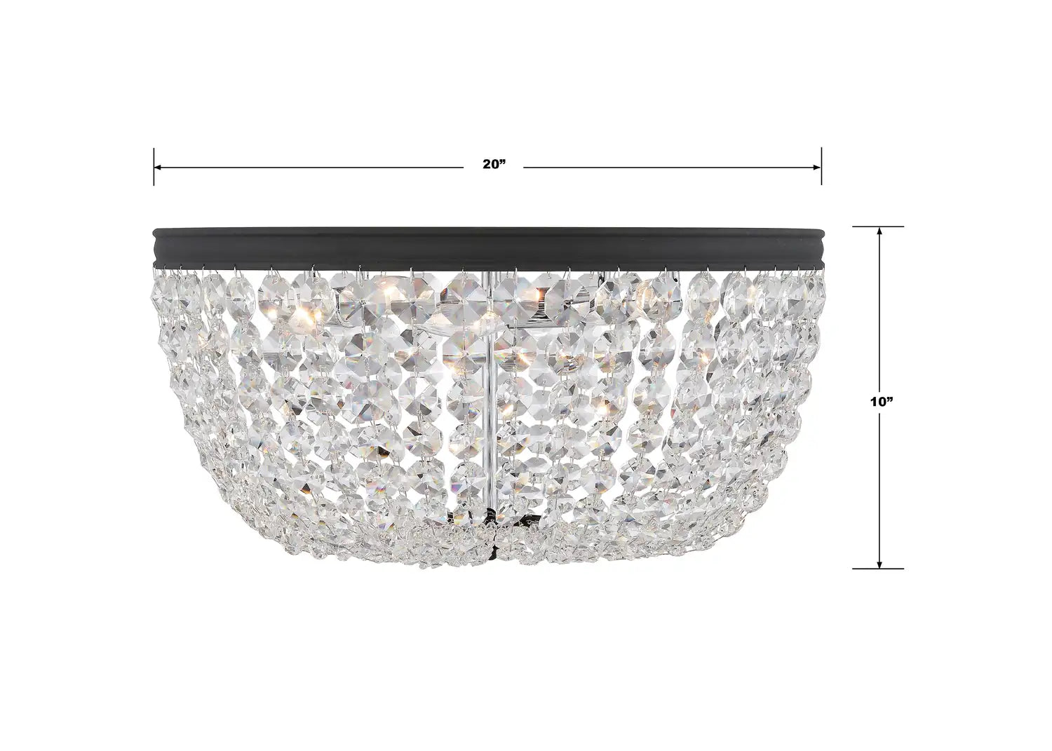 CRYSTORAMA, NOLA FLUSH MOUNT, FLUSH MOUNT CEILING LIGHTS