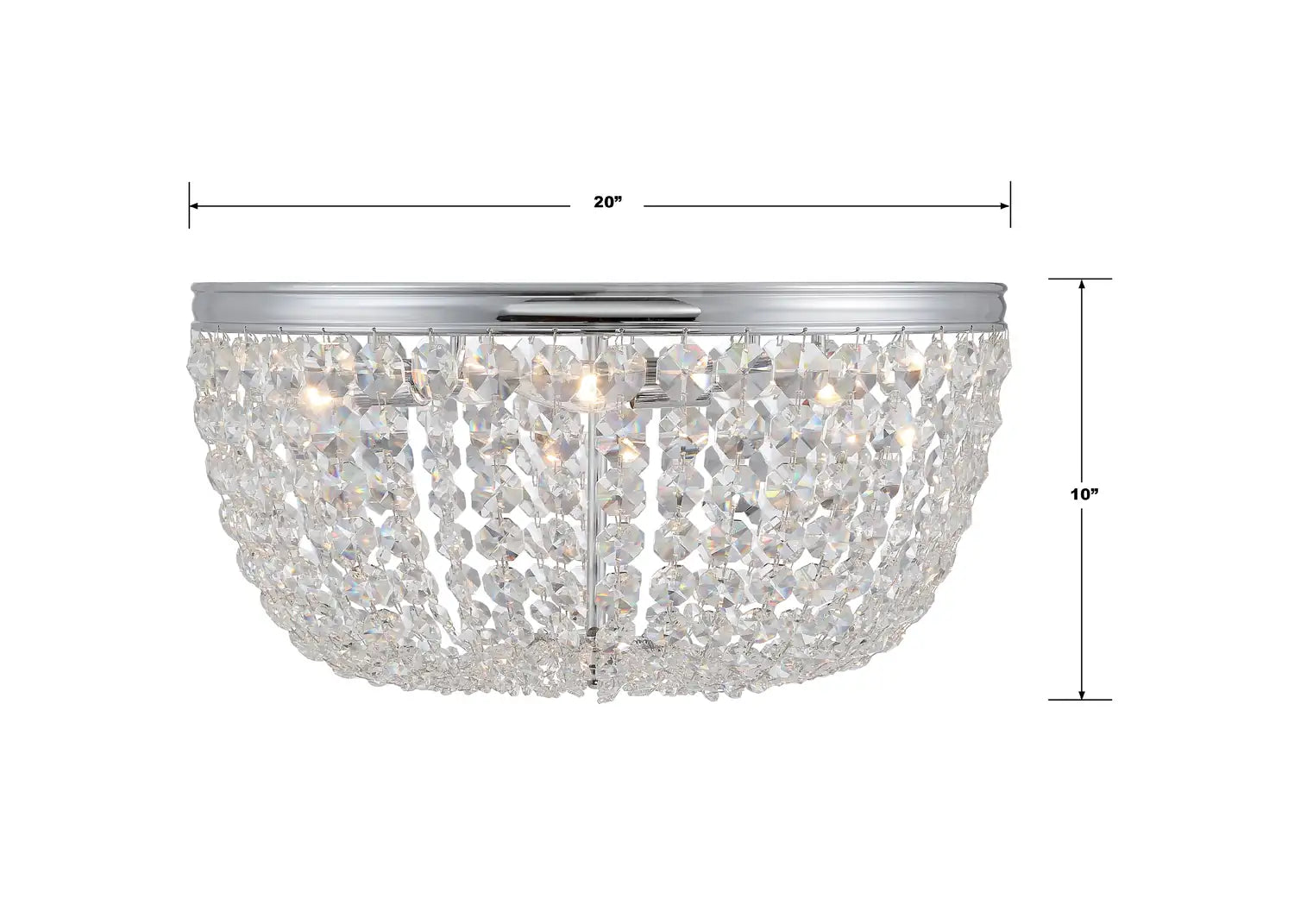 CRYSTORAMA, NOLA FLUSH MOUNT, FLUSH MOUNT CEILING LIGHTS