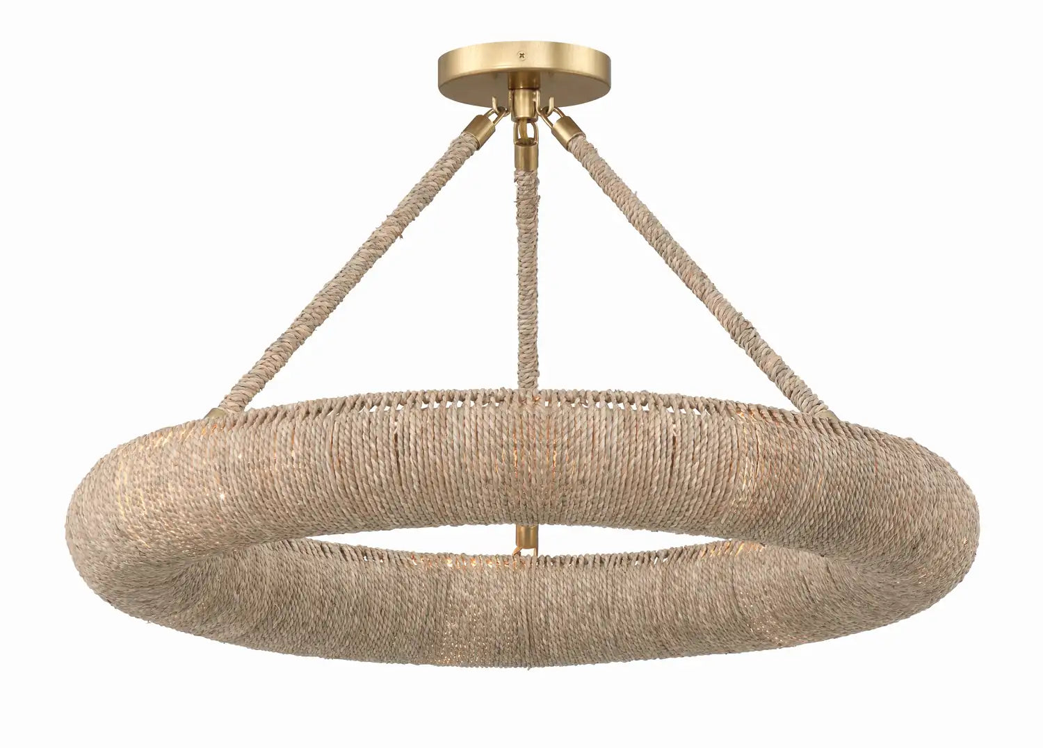 CRYSTORAMA, OAKLEY INTEGRATED LED SOFT SEMI FLUSH MOUNT, FLUSH MOUNT CEILING LIGHTS