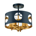 CRYSTORAMA, ODELLE SEMI FLUSH MOUNT, FLUSH MOUNT CEILING LIGHTS